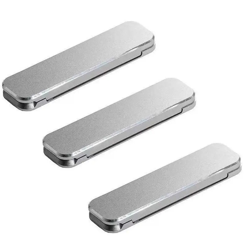 1/3 Stück Mini Unsichtbarer Faltbarer Handyständer aus Aluminiumlegierung, Desktop-Halterung mit Verstellbarem Winkel für Mobiltelefone