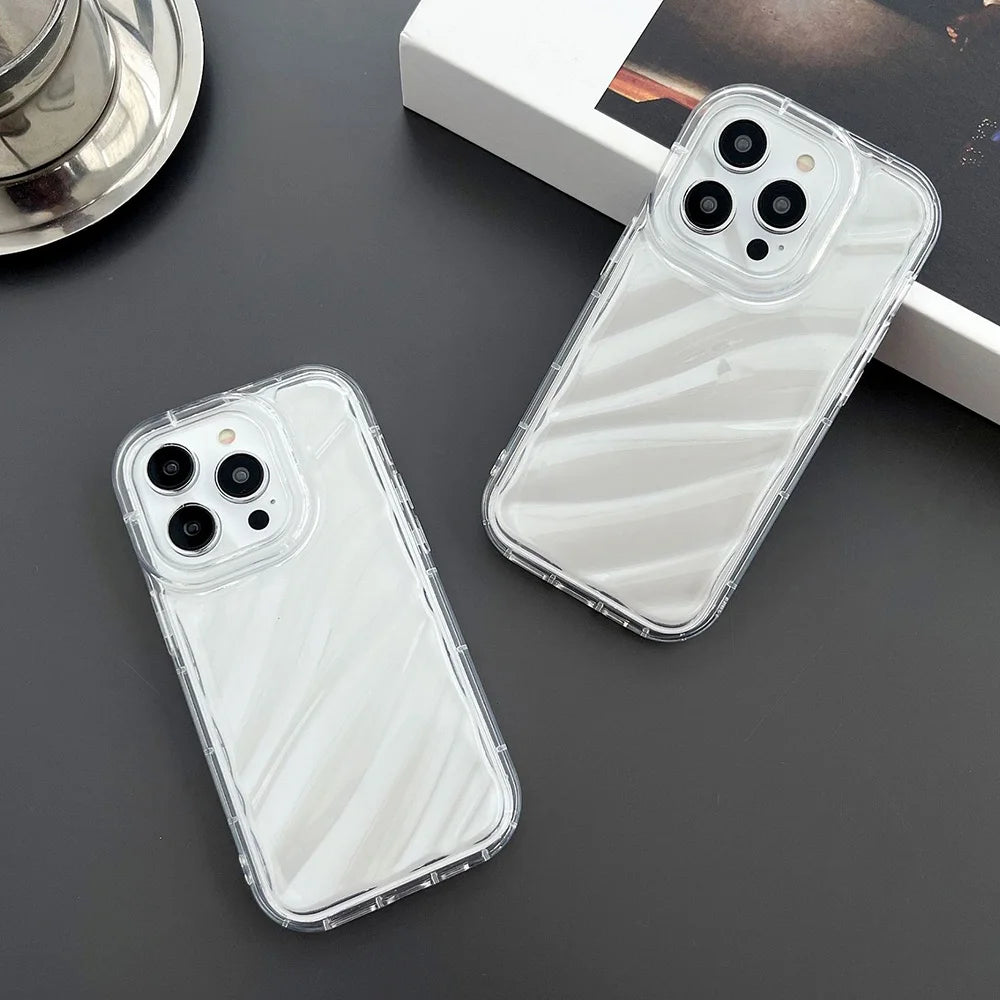 Transparente Handyhülle für iPhone 17 Pro Max 16 13 11 15 14 12 Air 7 8 Plus X Xs XR 17Promax Silikon Stoßfeste Schutzhülle