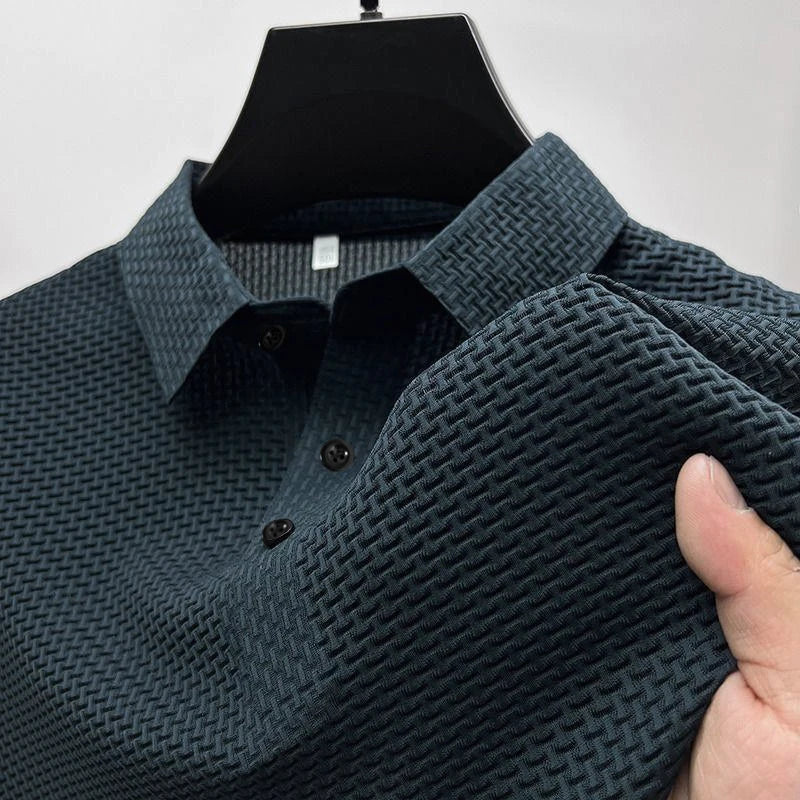Sommer Neues Herren-Kurzarm-T-Shirt Cooles und atmungsaktives Poloshirt Business Casual Schweißabsorbierende Tops L-4XL