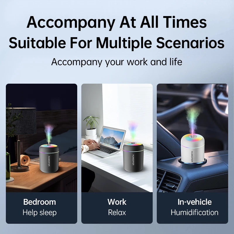 180ML Mini Luftbefeuchter USB Elektrische Aroma Diffusor Ätherisches Öl Reiniger Aromatherapie Nebel Maker Lichter Für Auto Hause Schlafzimmer