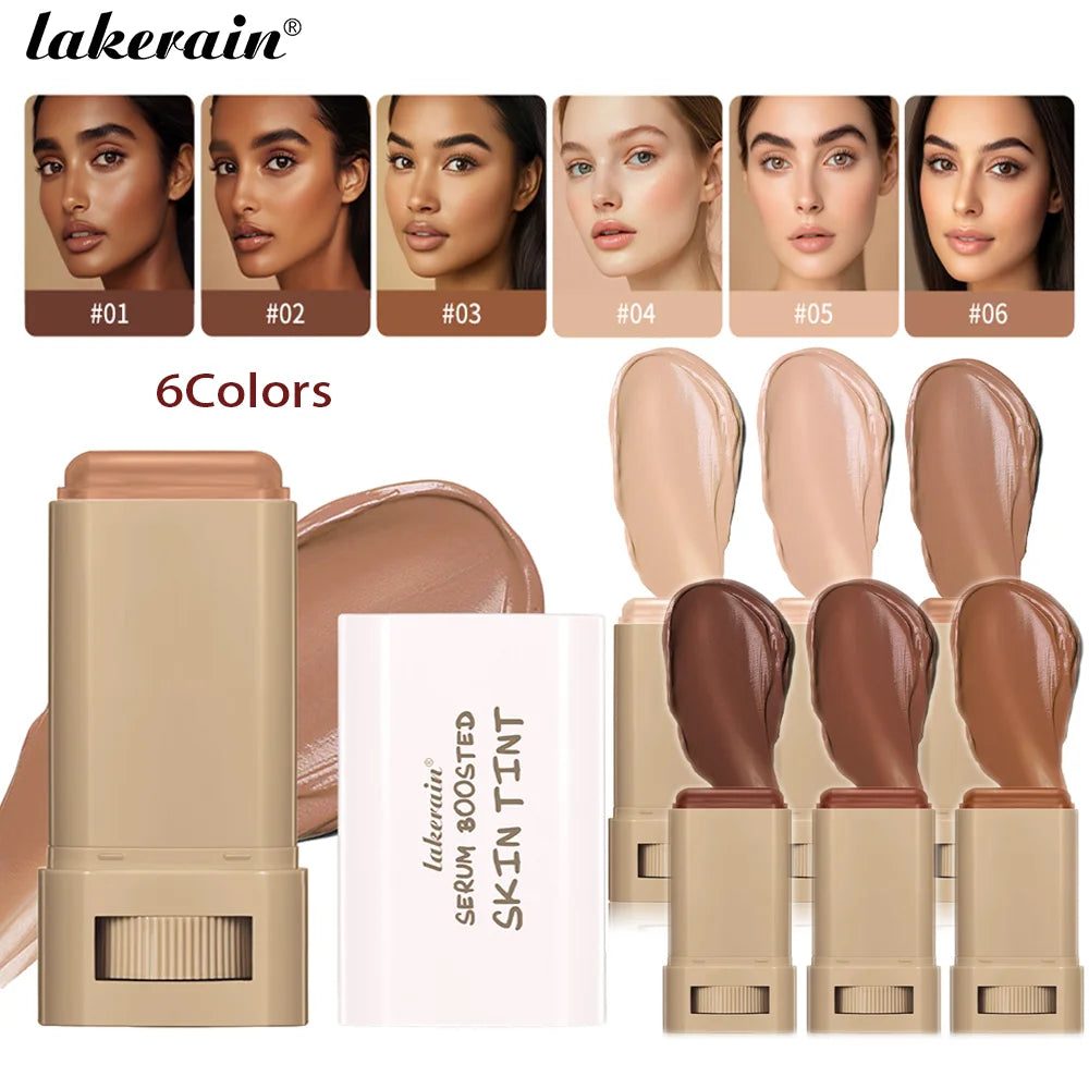 Beauty Balm Serum Boosted Skin Tint Foundation Stick Smooth Plumper High Coverage Travel Bronze Foundation Makeup