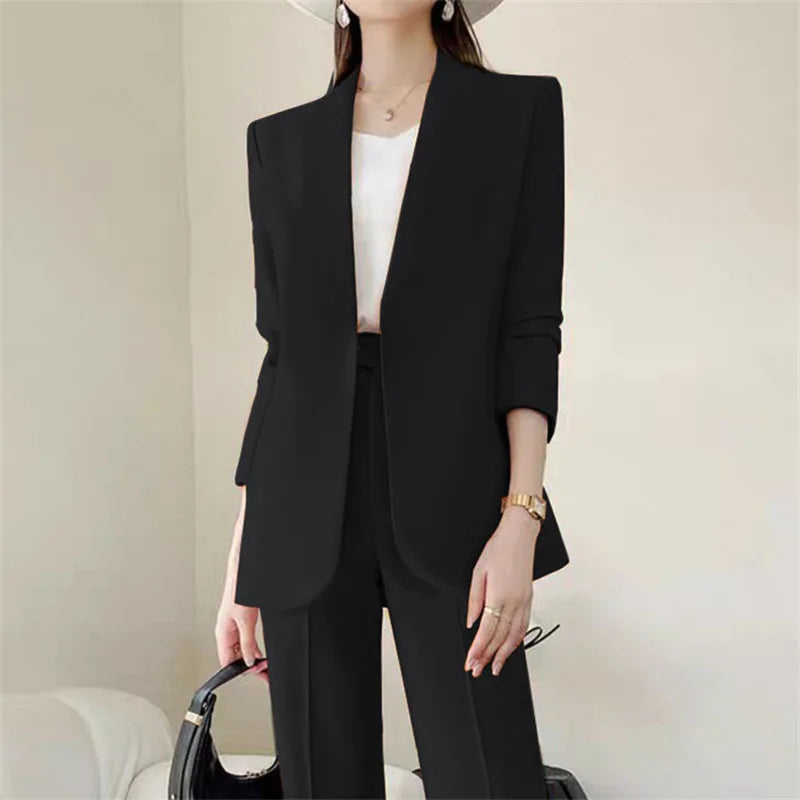 Neu im Trend: 2-teilige Damen-Outfits für Frühling und Herbst – Koreanische Hosen-Sets, elegante Pendler-Anzüge mit Mantel, 2-teilige Damen-Sets