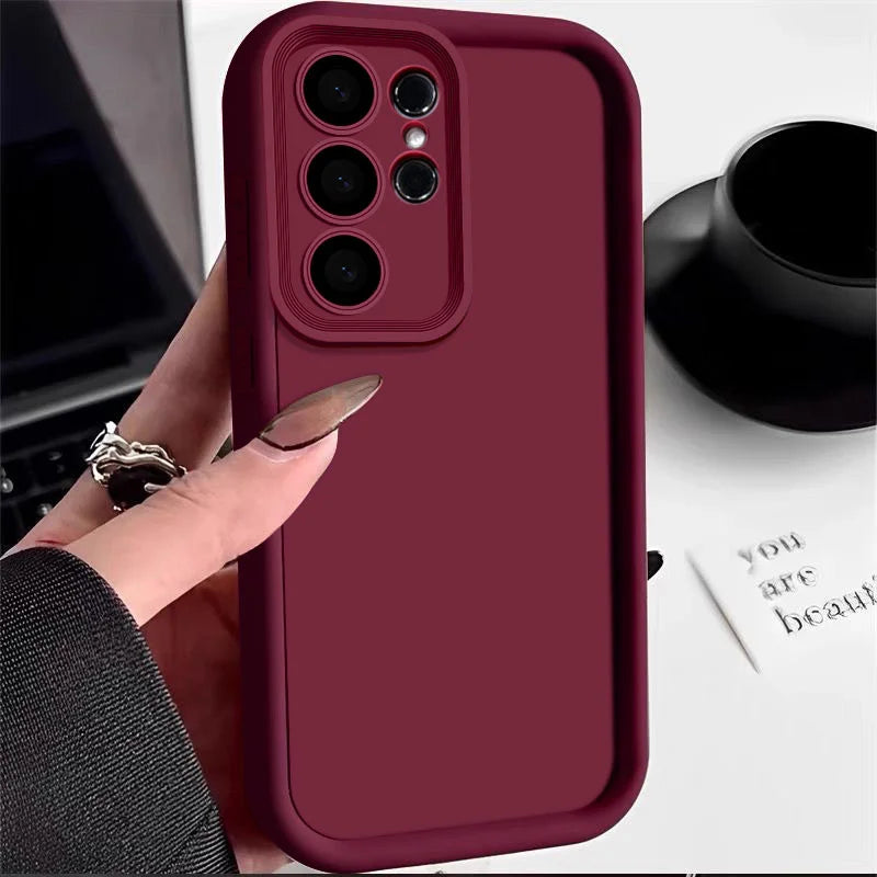 Stoßfeste Handyhülle für Samsung Galaxy S26 S25 S24 S23 S22 S21 Ultra Plus Silikonhüllen für Samsung S24 S23 S21 S20 FE Cover