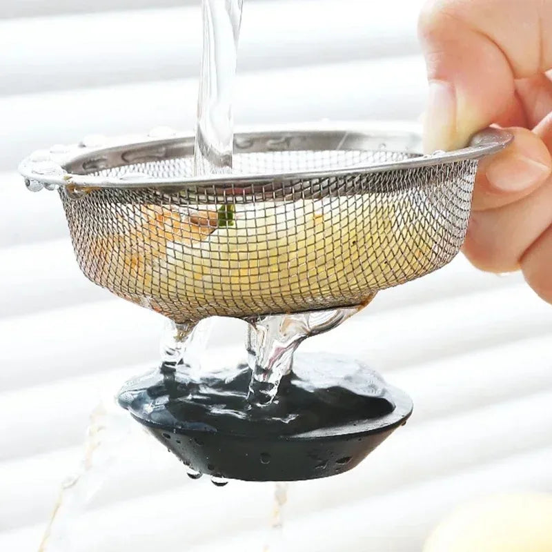 Küche Waschbecken Edelstahl Filter Kanalisation Mesh Siebe Badezimmer Waschbecken Bodenablauf Haar Abfall Filter Ablauf Korb Loch Filter
