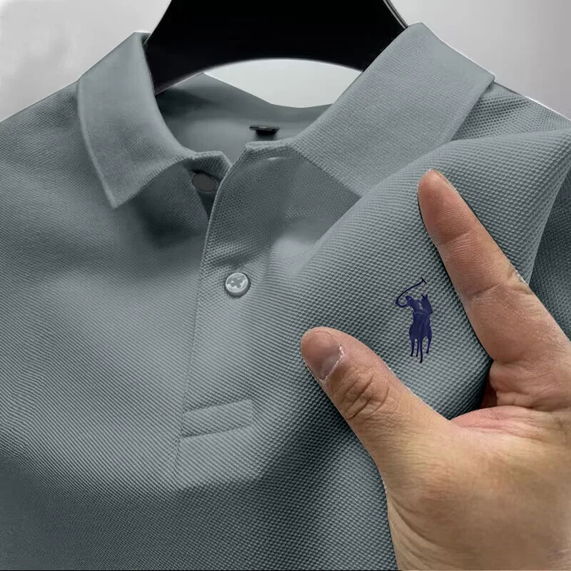 Hochwertiges Marken-Poloshirt für Herren mit Kurzarm, Pony-Logo, Sommer-Leichtgewicht, Atmungsaktives T-Shirt, Neue Mode Paul Top Herrenhemden