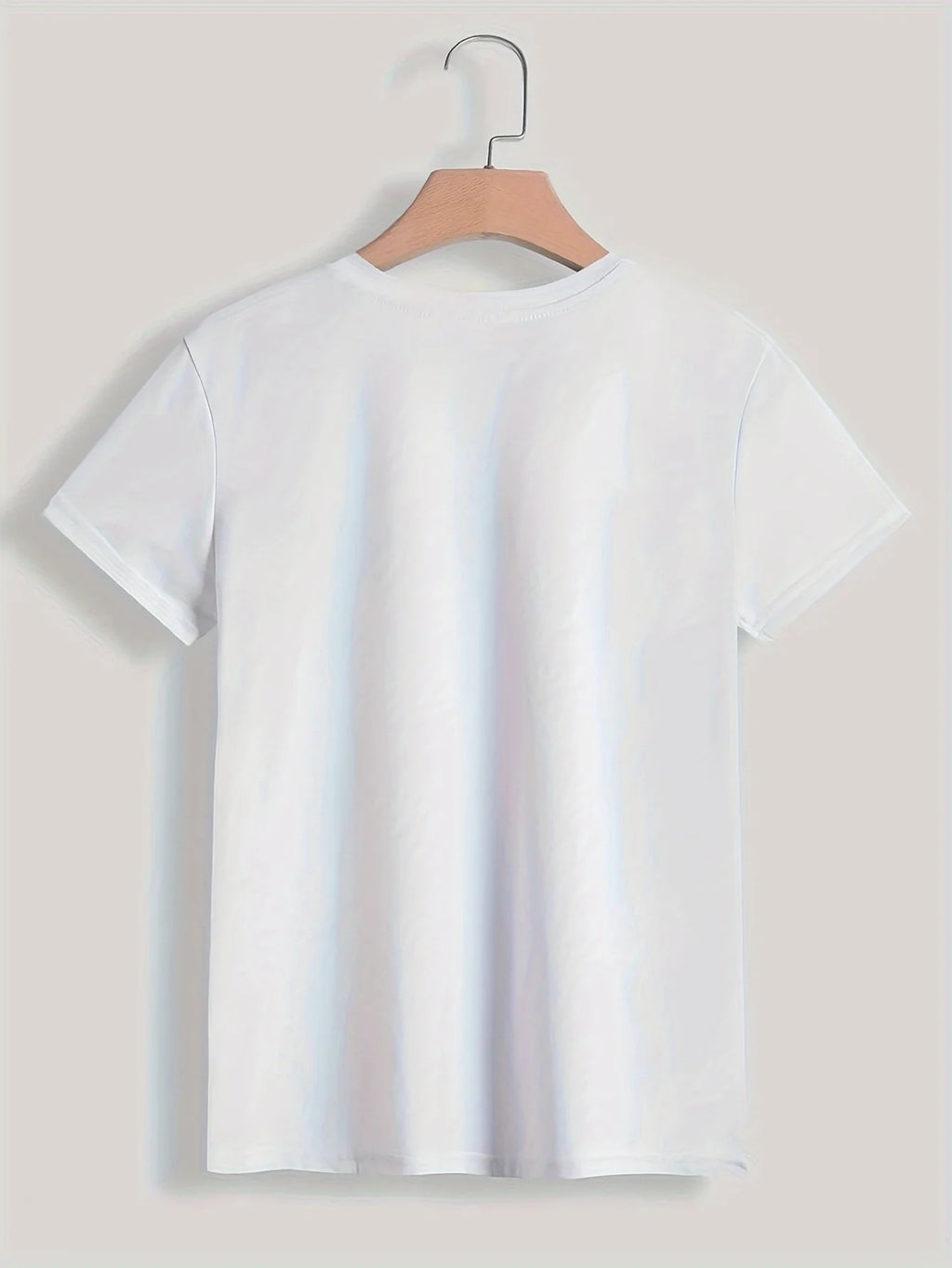 T-Shirt mit Paris-Print, kurzärmliges, lässiges Oberteil mit Rundhalsausschnitt für Sommer und Frühling, Damenbekleidung