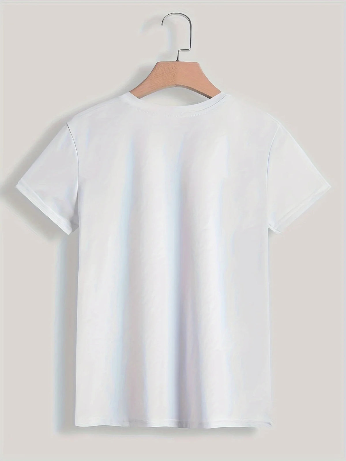 T-Shirt mit Paris-Print, kurzärmliges, lässiges Oberteil mit Rundhalsausschnitt für Sommer und Frühling, Damenbekleidung