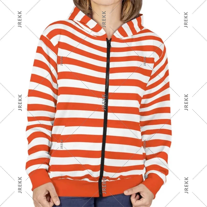 2025 Essentials Kapuzenpullover mit Reißverschluss, gestreift, klassische Mode, Streetwear, Kapuzenmantel, satte Farbauswahl, Frühling, lässig, lockeres Sweatshirt