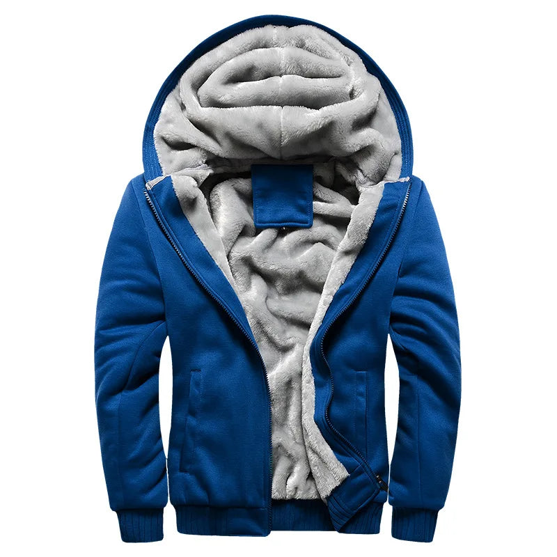 2021 neue Männer Hoodies Winter Dicke Warme Fleece Zipper Männer Hoodies Mantel Sportwear Männlichen Streetwear Hoodies Sweatshirts Männer 4XL 5XL