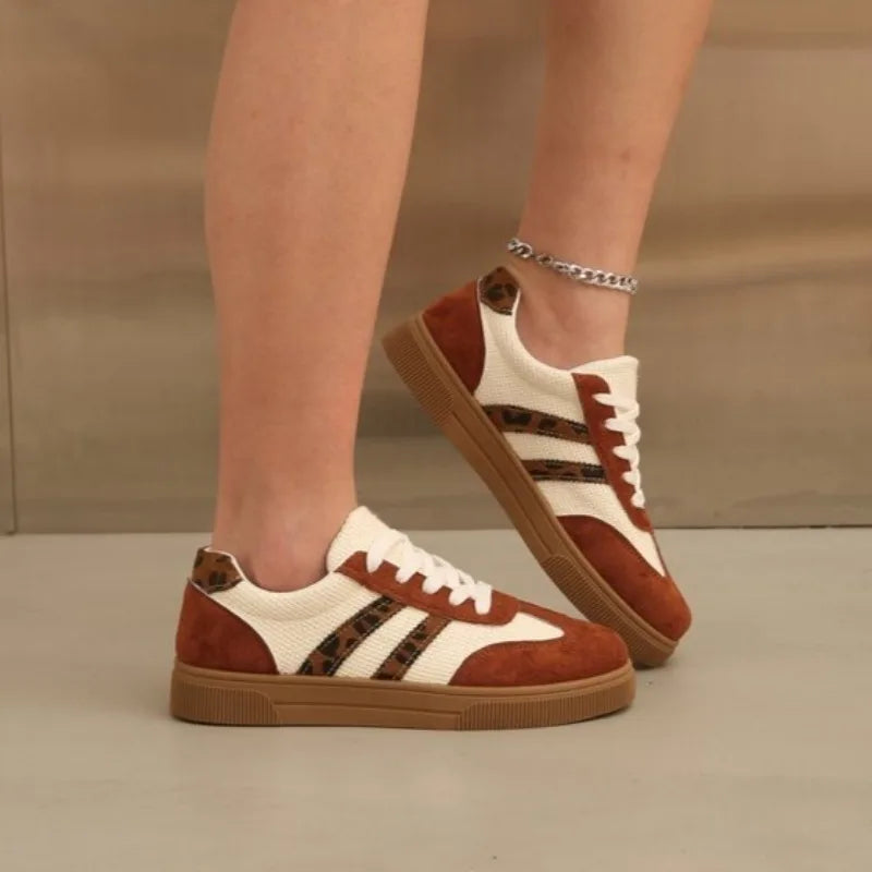 Schuhe für Damen, trendige, lässige Turnschuhe, bequeme Schnürschuhe, Tennisschuhe, atmungsaktive Schuhe zum Gehen und Joggen