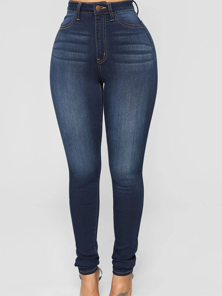 2024 NEUE Damen-Röhrenjeans, Vintage-Denim-Jeans, Damenmode, Stretch-Hose, Streetwear, gerades Bein, Wickelhüften, Jeans