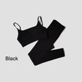 WAREBALL Nahtlose Workout Crop Top Sport Leggings Sexy Top Bh Yoga Outfits Für Frauen Sportswear Sportlich Tragen Gym Sets