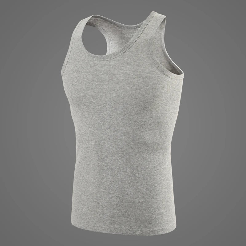 3/1 Stück Herren-Weste aus reiner Baumwolle, Fitness-Trainingsjacke, vier Jahreszeiten, einfarbig, eng, ärmellos, T-Shirt, Teenager, lässig, Witz