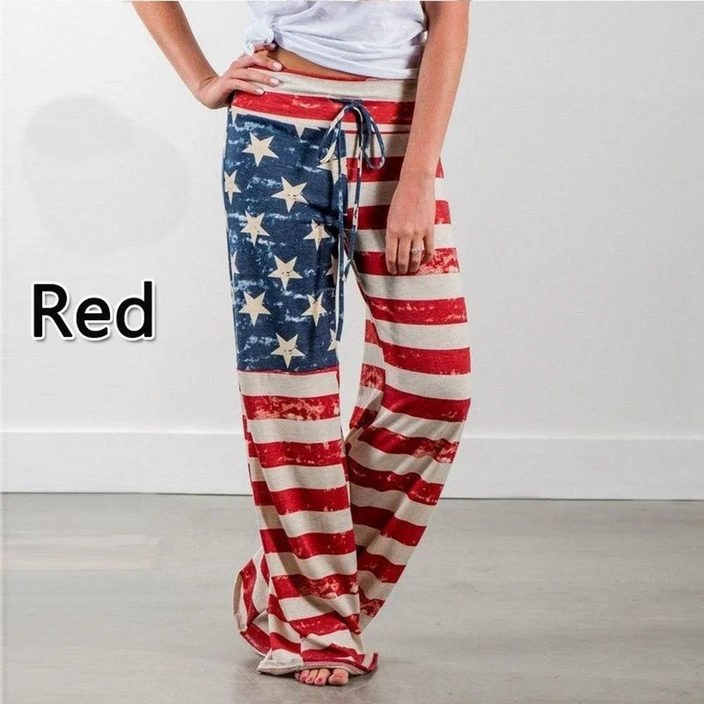 1XL-8XL Mode Frauen Casual Lose Stretch Druck Lange, Breite Bein Yoga Hosen Kordelzug Lounge Hosen Pyjama Hosen