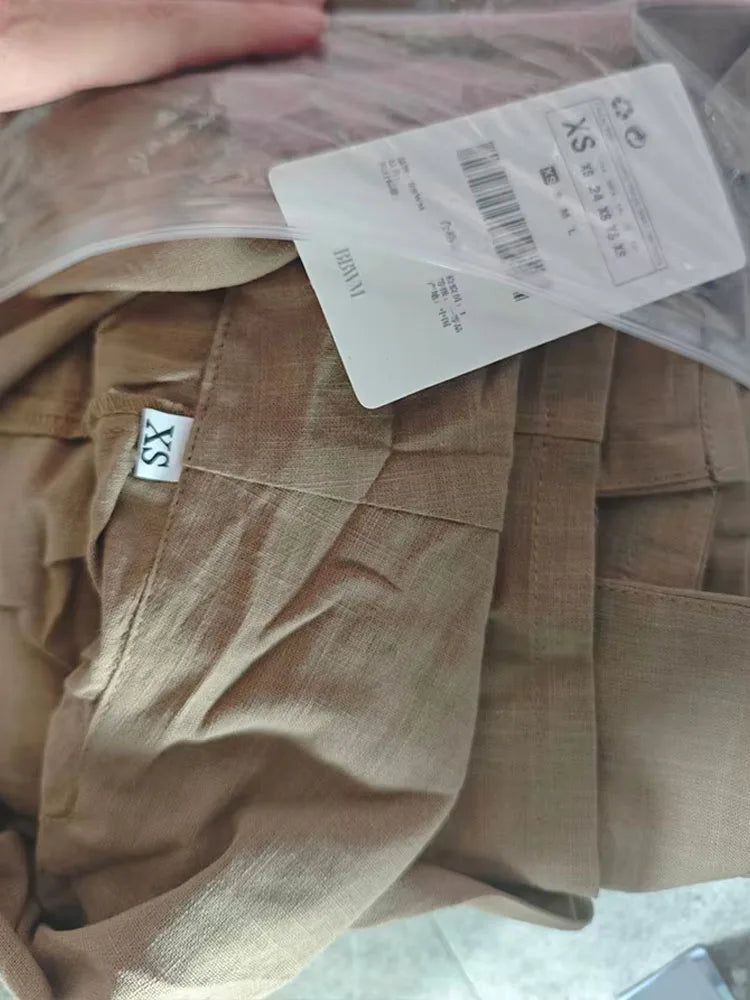 Frauen Khaki Hosen Set Langarm Kordelzug Strickjacke + Feste Elastische Taille Baggy Hosen Casual Lose Urlaub Stil Roupas