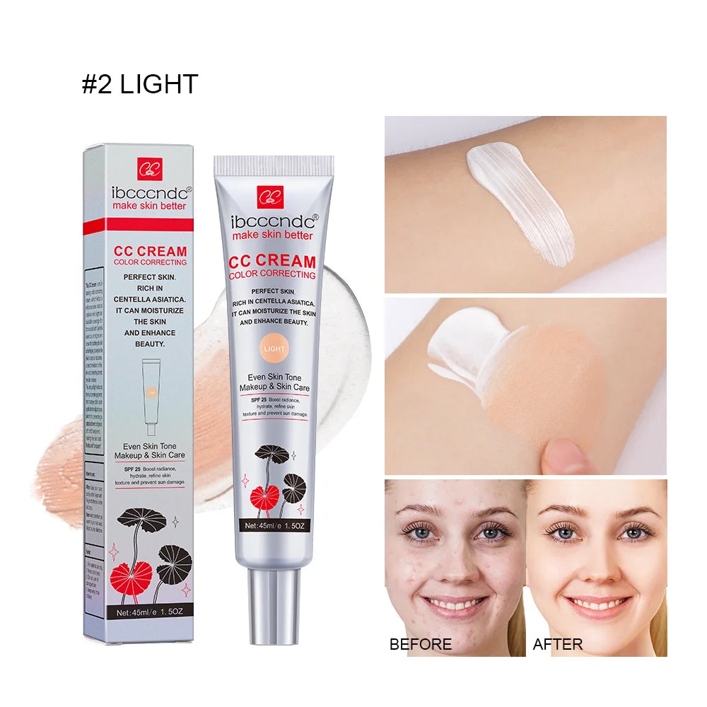 CC Creme Wasserdicht Feuchtigkeitsspendende Korrektur Anti-schweiß Make-Up Vor Concealer Dauerhafte Frauen Make-Up Schützen Haut Make-Up