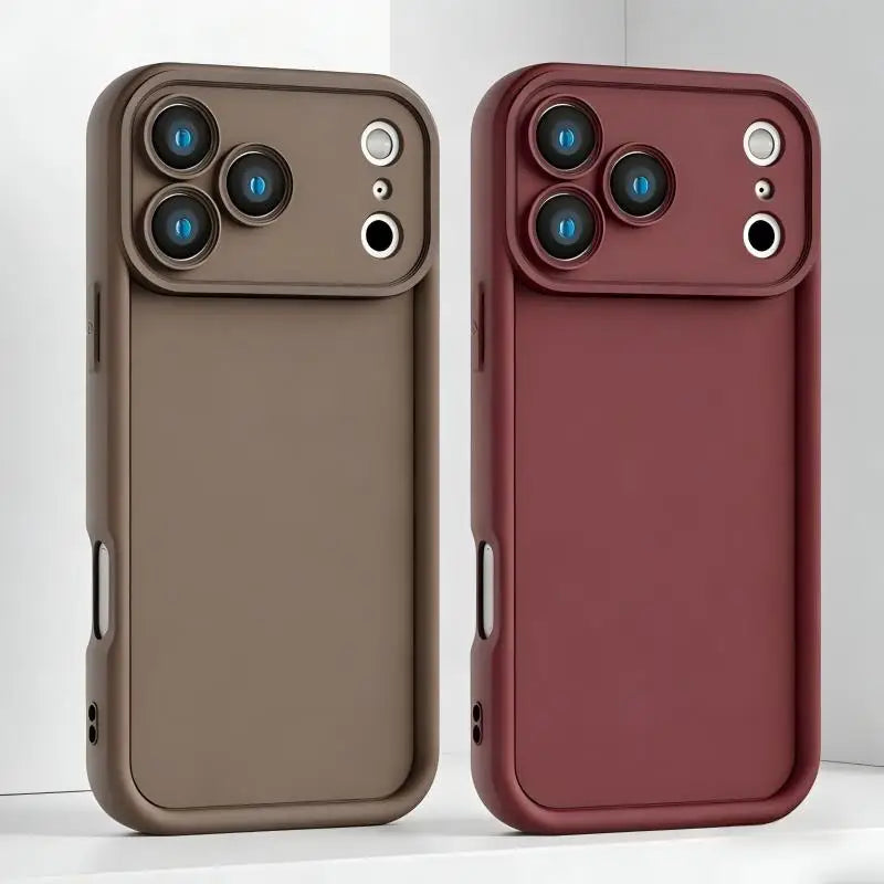 Weiche Matte TPU-Hülle für iPhone 17 Air 12 13 14 15 16 Plus 17 Pro Max Stoßfeste Schale Bumper Candy Color Silikon-Handyhülle
