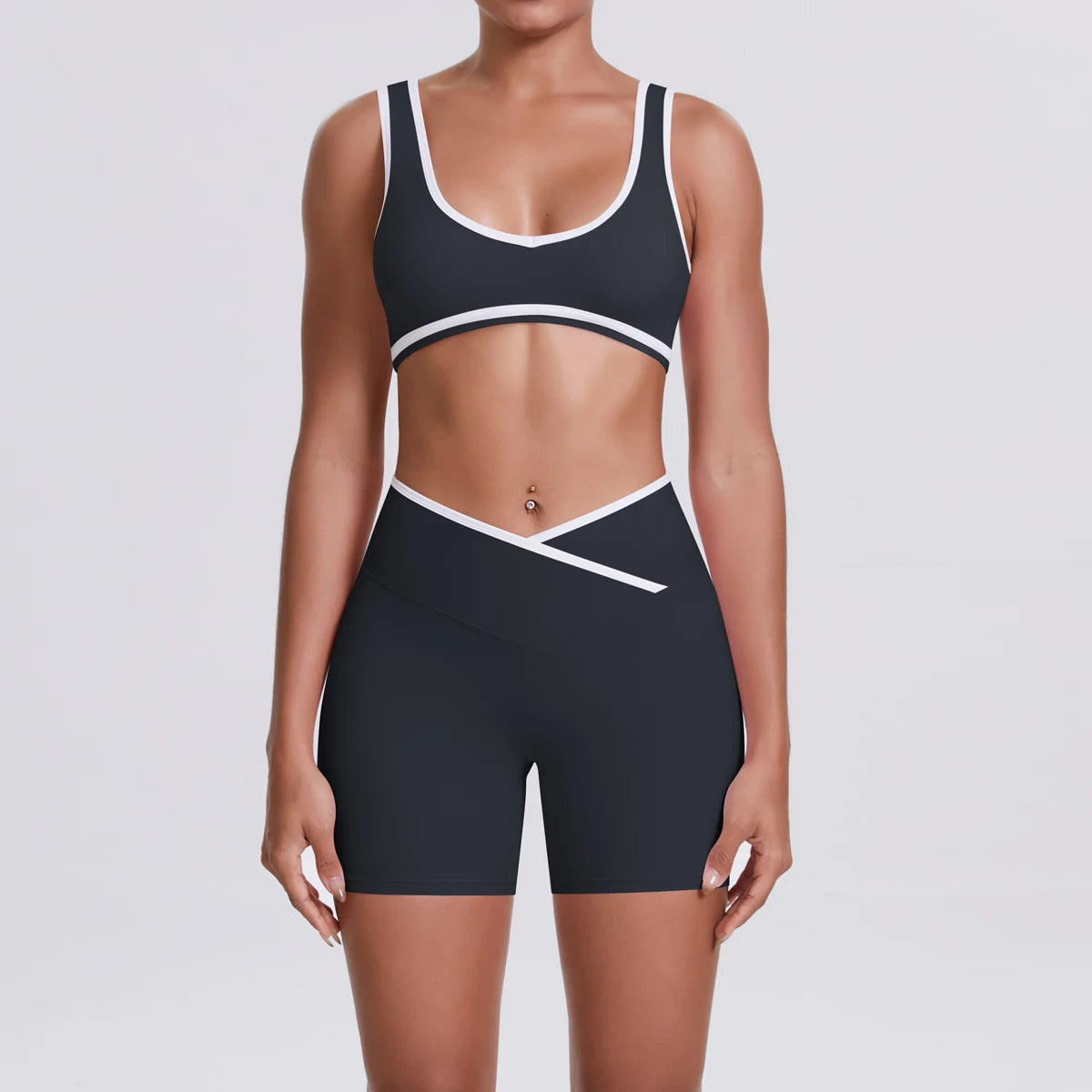 Frauen Zwei Stück Gym Workout Set Weiblichen Bh Yoga Sets 2ps Shorts Fitness Tragen Frauen Quick-Dry Leibchen Sport bh Anzüge