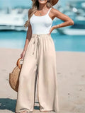 Damen 2026 Mode Kordelzug Weite Hosen Locker Sitzende Freizeithosen Bequeme Lockere Hosen Herbst Winter Damenmode