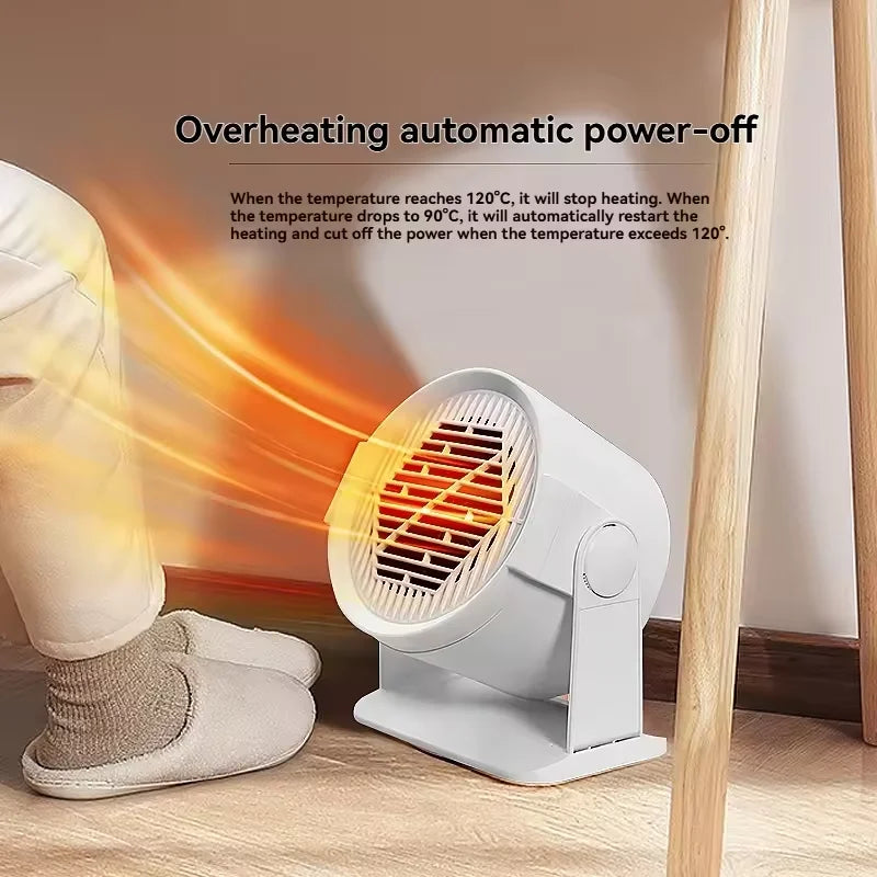 Mini-Elektroheizung, schnelles Aufheizen, Überhitzungsschutz, elektrische Heizung für Zuhause, Desktop, kleiner Warmlufterhitzer für den Innenbereich, Büro