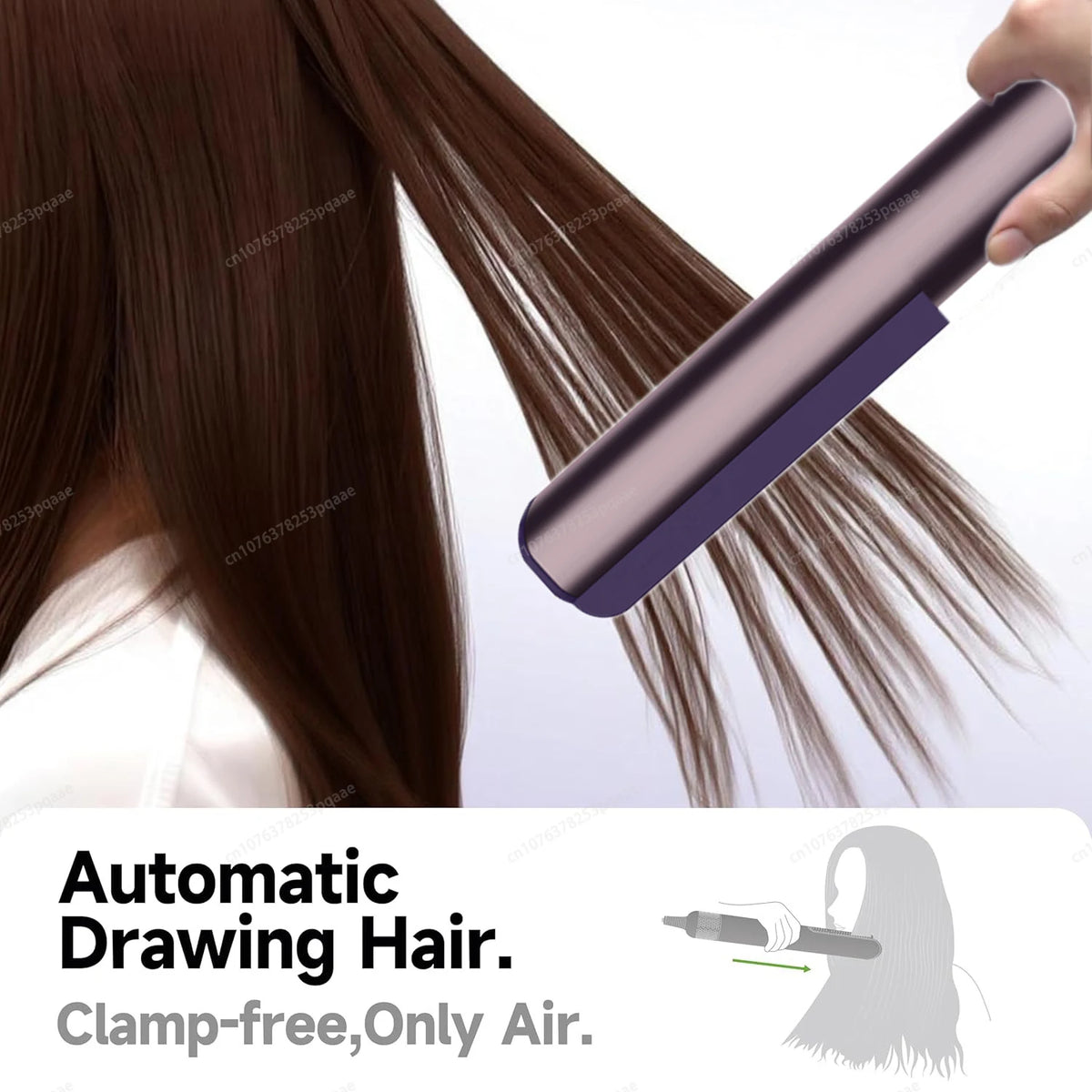 2IN1 Haarglätter und Haartrockner, Luft-Ionen-Haar, heißes/kaltes Windhaar, 220 V, FlatIron, langlebiges Haarstyling-Eisen, LCD-Display