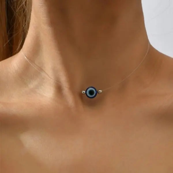 Blaue Zirkon Glück Bösen blick Anhänger Halskette für Frauen Fatima Hand Türkische Auge Schlüsselbein Ketten Weibliche Halsband Hochzeit Schmuck Geschenk