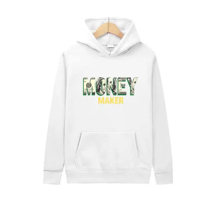 Männlicher Kapuzenpullover, modische Hip-Hop-Kleidung, Straße, Allgleiches, Taschenpullover, Gelddruck, Herren-Kapuzenpullover, Frühling und Herbst, tägliches Spiel und Tragen