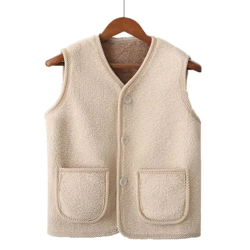 Winter warme Fleece-Weste für Mama, verdickte Lammwolle-Weste, Oberbekleidung für ältere Frauen, Herbst und Winter, Übergröße, isoliert