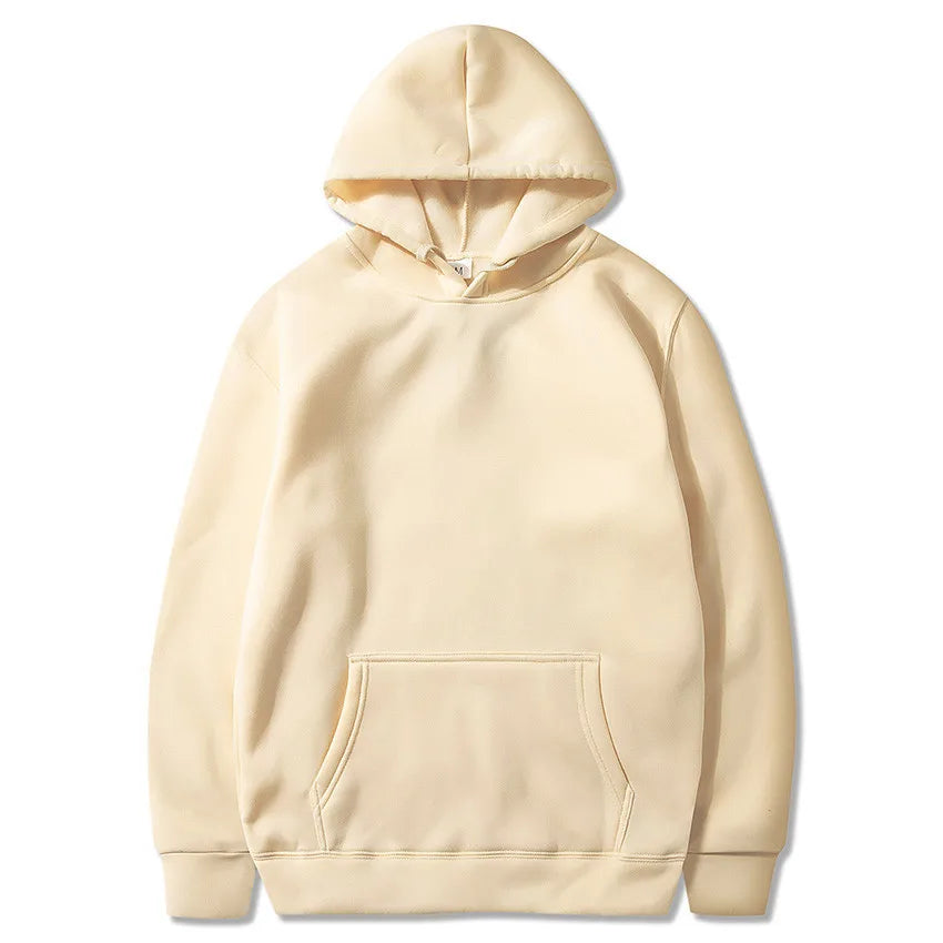 Damen Einfarbige Kapuzenpullover mit Taschen Sport Fitness Sweatshirts Modische Lässige Pullover in Verschiedenen Farben