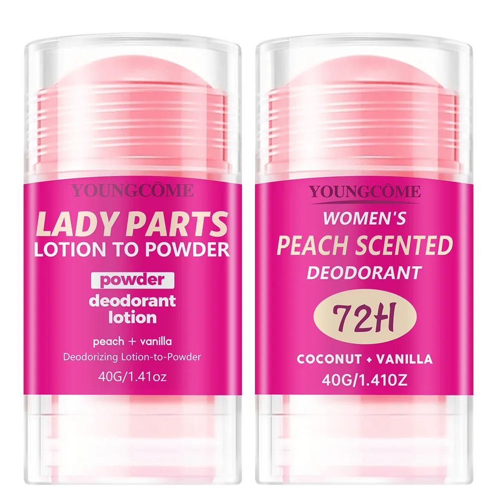 Körpergeruchsentferner Antitranspirant Stick Pfirsich Deodorant Achselentfernung für Frauen Mann Honig Pfirsich Stick Deodorant Stick 40g