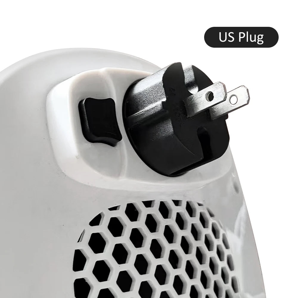 Ultradünner tragbarer, wiederaufladbarer elektrischer Mini-Tischventilator, LED-Anzeige, 5 einstellbare Geschwindigkeiten, Kühltischventilator für Büro, Camping