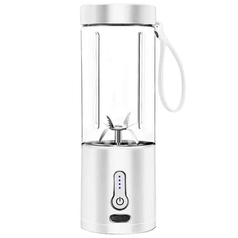 530 ml leistungsstarker tragbarer Mixer für Smoothies, Shakes, wiederaufladbare USB-Küchenmaschine, Obstmixer, Mini-Entsafter, Mixerbecher
