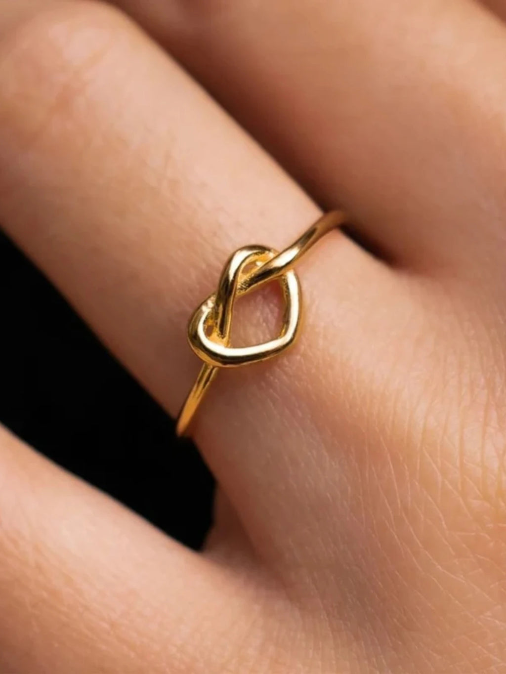 Einfache Edelstahl Herz Ringe Für Frauen Mädchen Öffnung Gold Farbe Finger Ring Hochzeit Engagement Weibliche Schmuck Party Geschenk