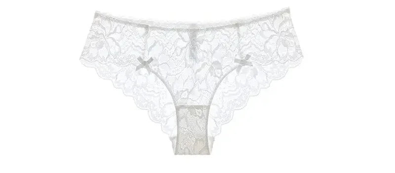 BANERDANNI Französisches Spitzen-Bralette-Set, atmungsaktiver, nicht gepolsterter BH für zierliche, transparente Blumen-Dessous, kabelloses Komfort-Anti-Gap-Design
