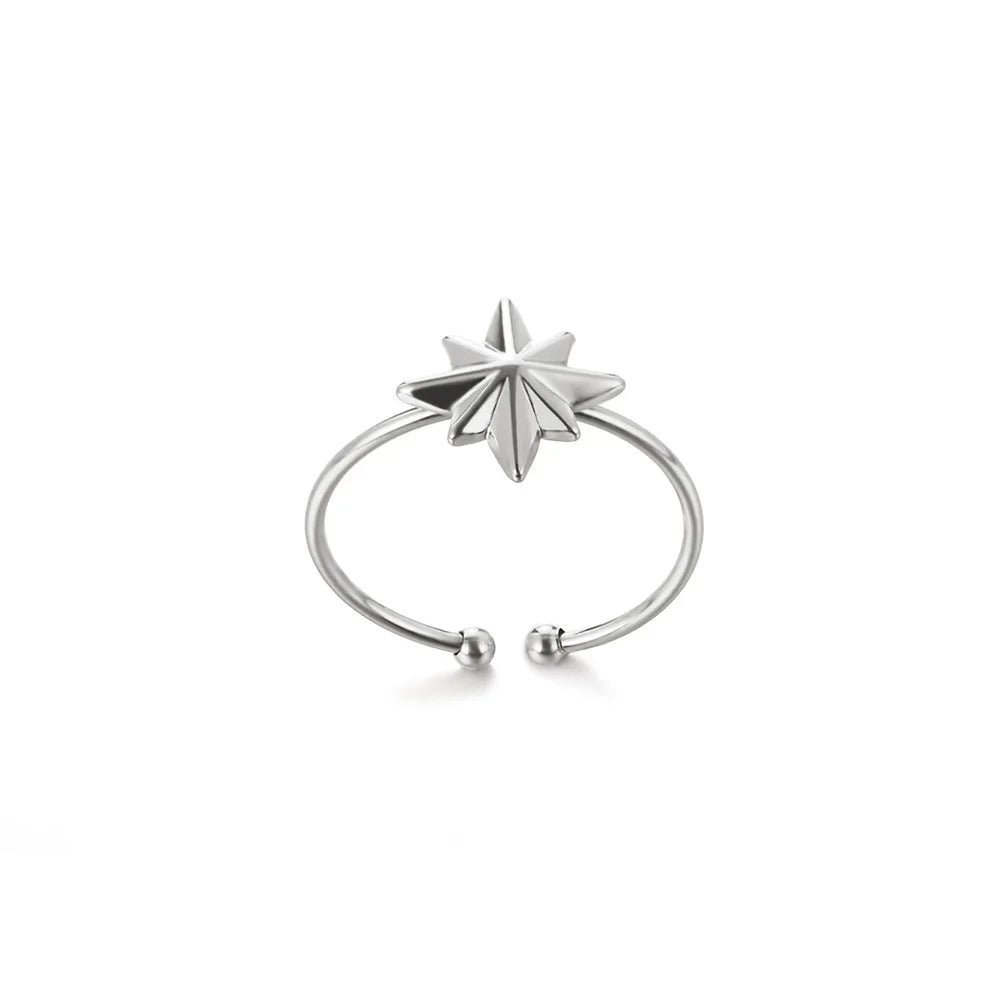 Minimalistische offene Schlangenringe aus Edelstahl, goldfarben, herzförmig, verstellbare Ringe, klassischer Partyschmuck, kostenloser Versand