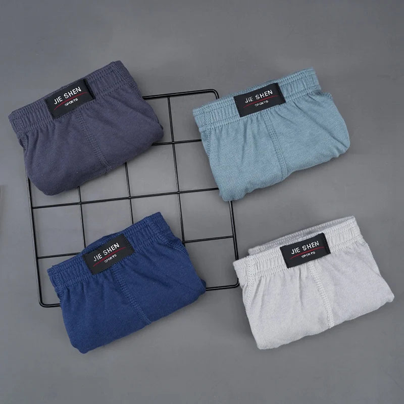 Männer 100 % Baumwolle Atmungsaktive Slips Bequeme Männliche Unterwäsche Dessous Höschen Unterhosen Plus Größe XL -5Xl