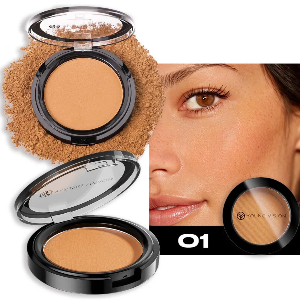 Seidig-Matter Bronzer, Make-up-Fixierpuder, Langanhaltender Konturierungs-Concealer, Dunkle Konturierung, 3D-Nasen- und Lidschatten-Palette