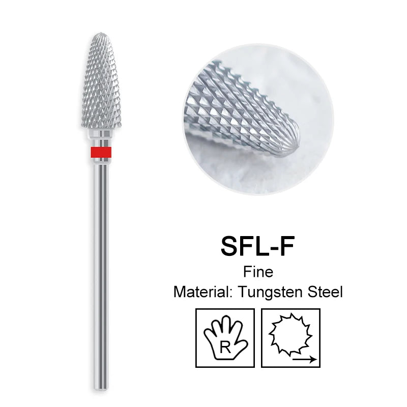 Nagel Bohrer Bits Hartmetall Große Kegel Elektrische Fräser Gel Polish Remover Schleifen Werkzeuge DIY Zubehör Liefert
