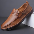 Herren Slip-On Loafer Bequeme Atmungsaktive Business-Freizeitschuhe Weiche Sohle Einfach Anzuziehende Arbeitsschuhe Leicht zu Tragen-726