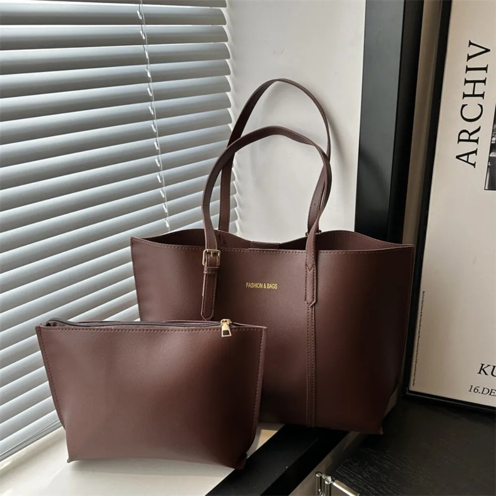 Damentasche, große Kapazität, weiches Leder, Tragetaschen, lässig, vielseitig, einzelne Schultertasche, Mama-Handtaschen, 2025, Herbst und Winter