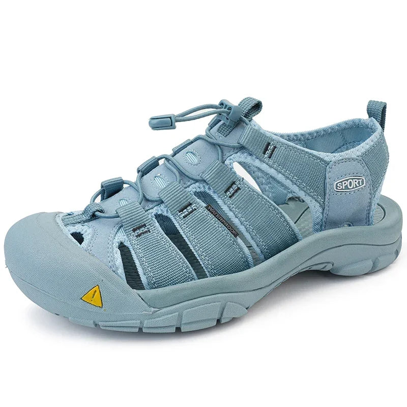 Sommerliche, hochwertige, rutschfeste Strandschuhe für Herren, modische Turnschuhe, Herren-Wandersandalen, Outdoor-Leder-Bergsteiger-Reiseschuhe
