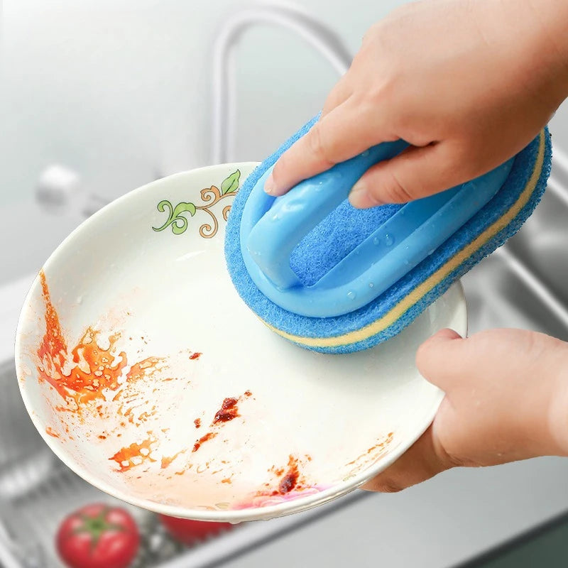 Schwamm Reinigung Pinsel Mit Griff Badewanne Fliesen Peeling Pinsel Küche Bad Reinigung Schwamm Pinsel Haushalt Reinigung Liefert