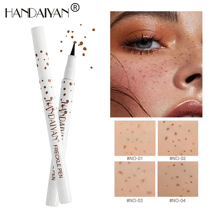 1 Stück Natürlicher Sommersprossen-Stift Schnell Trocknend Wasserfest Lebensechte Künstliche Sommersprossen Langanhaltend Nicht-verblassend Punktmarker-Stift Damen Make-up Kosmetik