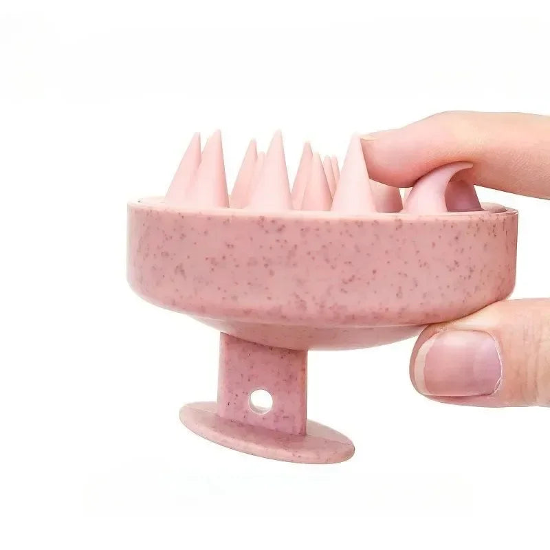 Neue Silikon Haar bürste Kopfhaut Massage kamm reinigen Sie die Kopfhaut gründlich Körper massage Kamm Bad bürste Salon Friseur Werkzeug