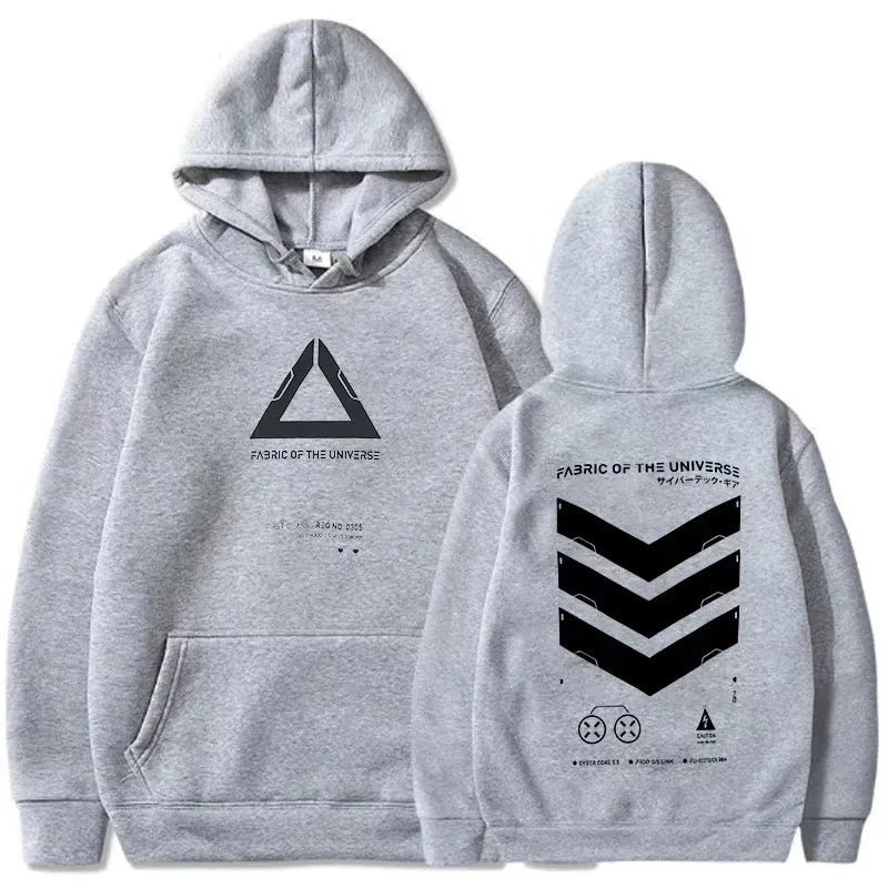 26 Cosmic Fabric Techwear Netzwerk-Punk Street Fashion Hoodie Lässiger Street Roller Skating Lauf-Sweatshirt Cyberpunk-Stil
