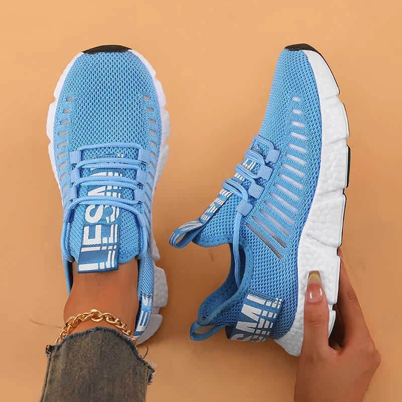 Damen-Wanderschuhe, bequeme Korrektur, atmungsaktives Mesh, modisches Design, geeignete Langstrecken-Walking-Trainingsschuhe