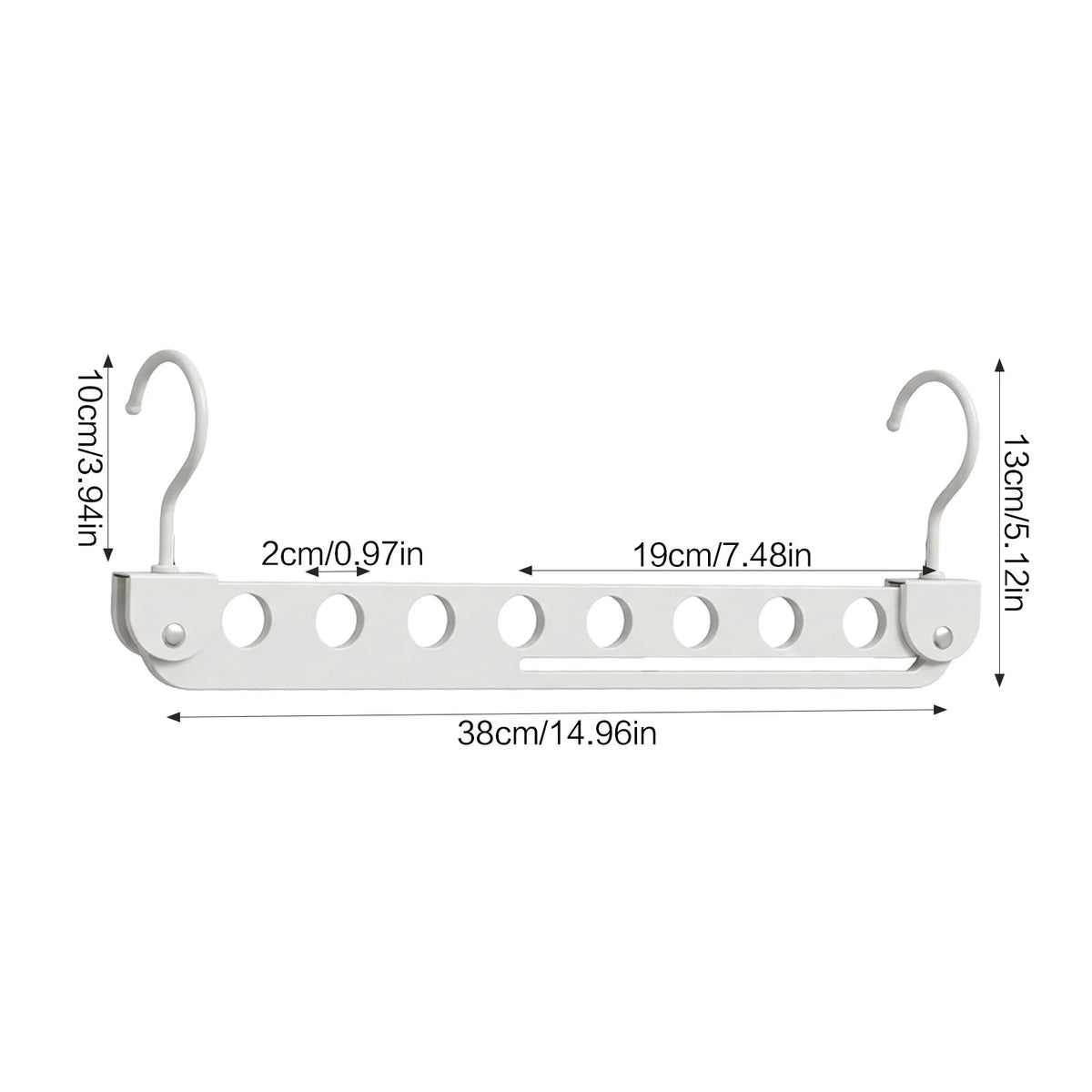 8 Löcher Lager regal für Kleiderbügel Organizer faltbare drehbare magische Metall Kleiderbügel Lager regal Kleider schrank Platz sparer Haken
