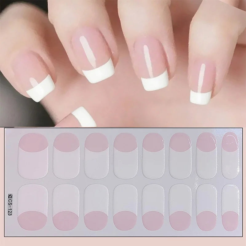16 Tipps weinrote Nagelaufkleber, langlebig, einfarbig, volle Nagelfolien, selbstklebender Slider, Nagelkunst, DIY-Aufkleber, Maniküre-Dekor