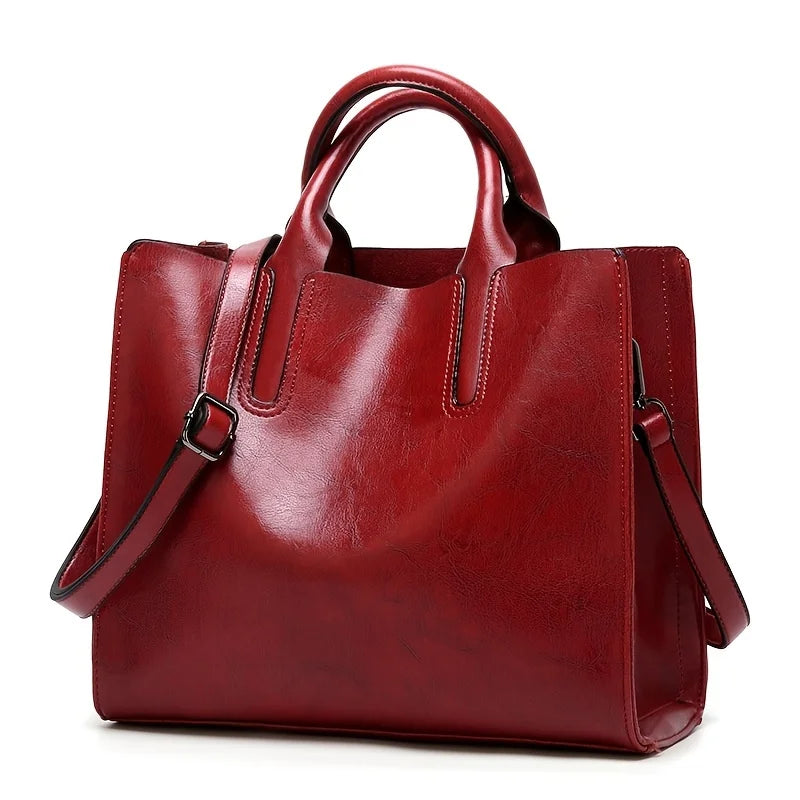 Damen handtaschen Einkaufstasche weiches Pu Leder Retro Designer große Kapazität lässig Damen Schulter Umhängetasche
