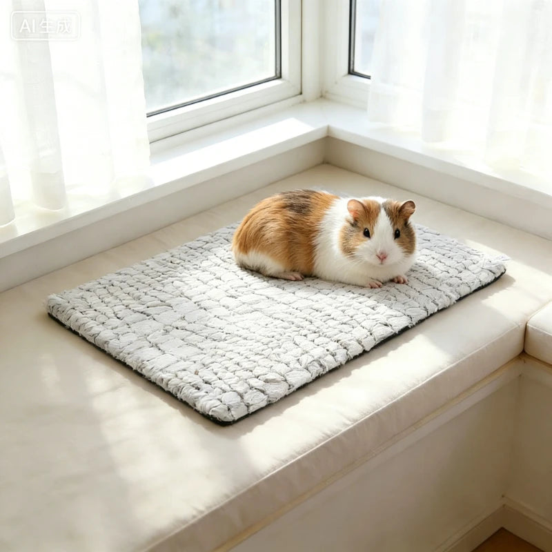 Selbstwärmendes Katzenbett, Weiche Heizmatte für Katzen und Hunde für Innen und Außen, Waschbare Rutschfeste Beheizte Katzenmatte Thermodecke